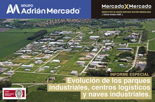 Evolución de los parques industriales, centros logísticos y naves industriales.